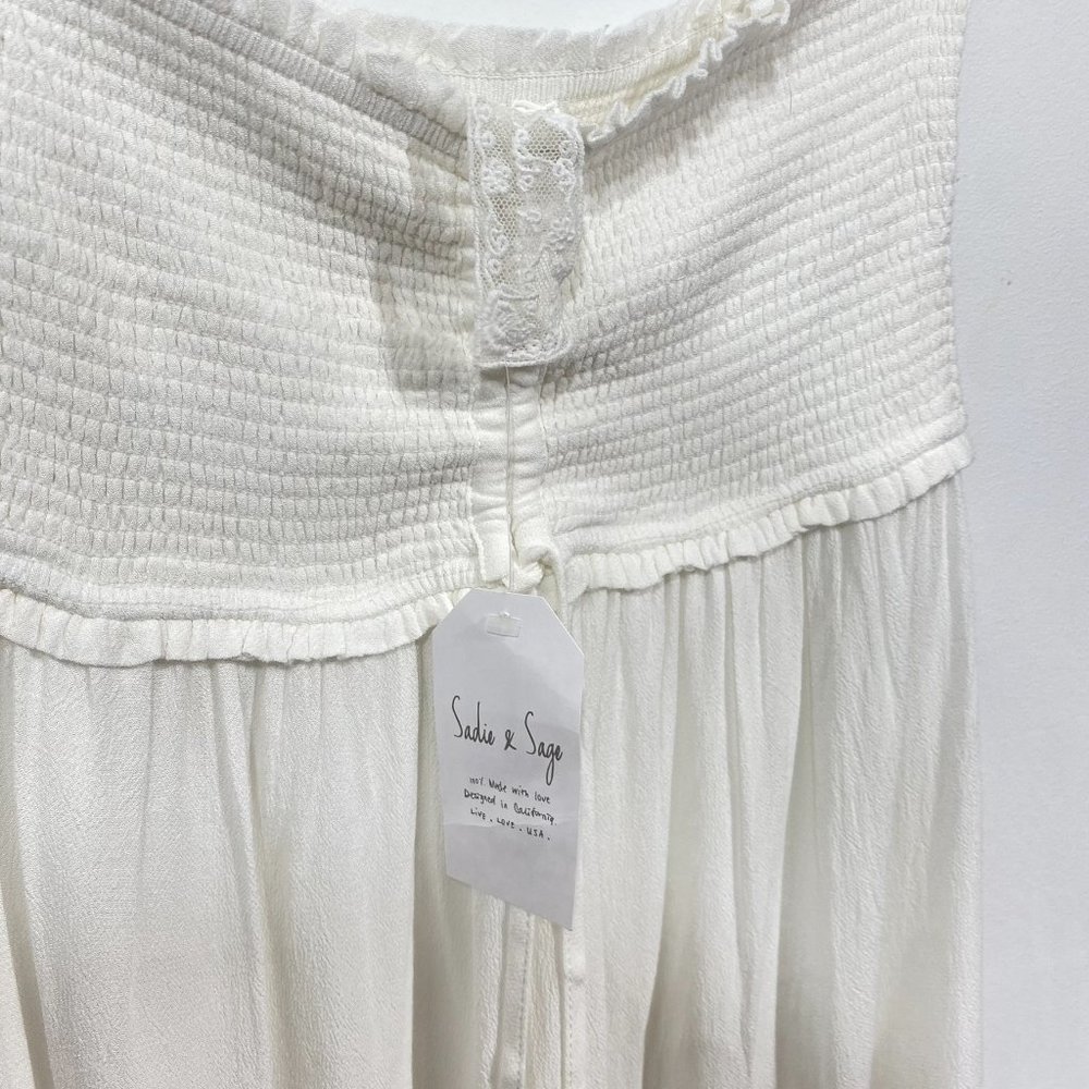 Sadie & Sage White strapless Mini Dress Size: S NWT - Picture 2 of 3